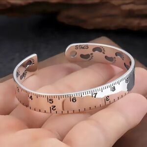 CUTE UNISEX 925 STERLING SILVER OPEN BANGLE BRACELET